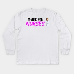 thank you nurses Kids Long Sleeve T-Shirt